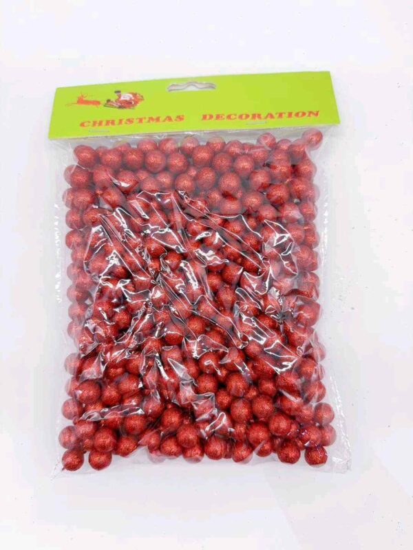 KULE STYROPIANE 1.2CM 20G RED (XMAS-6371-2) (X12_OPAKOWANIE) (X480_KARTON)