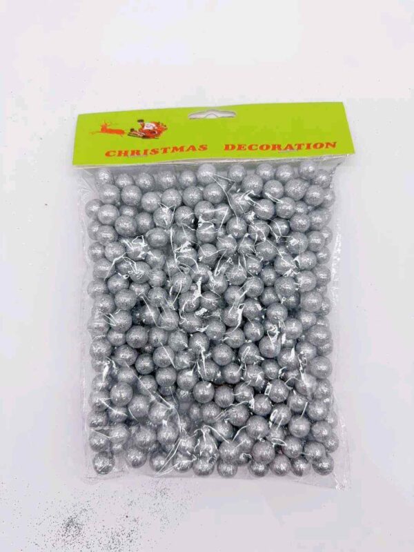 KULE STYROPIANE 1.2CM 20G SILVER (XMAS-6371-4) (X12_OPAKOWANIE) (X480_KARTON)