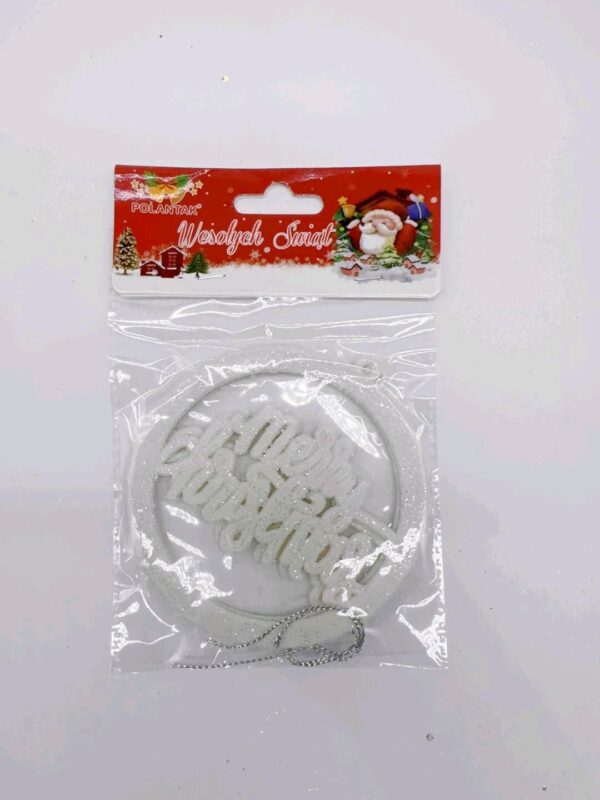 OZDOBY 10CM WHITE (XMAS-6452) (X12_OPAKOWANIE) (X360_KARTON)