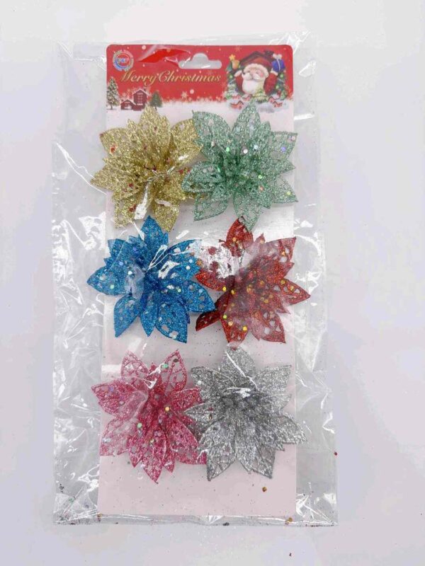 KWIAT 7CM 6 KOLOR MIX (XMAS-6503) (X12_OPAKOWANIE) (X240_KARTON)