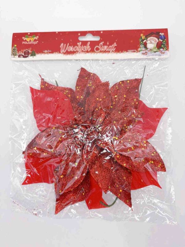 KWIAT 22CM RED (XMAS-6508) (X12_OPAKOWANIE) (X240_KARTON)