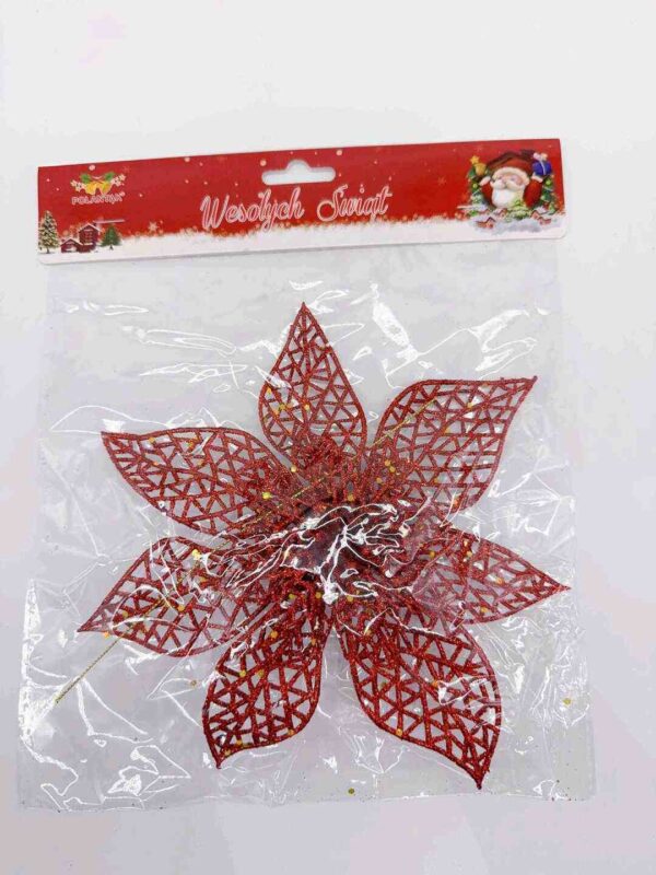 KWIAT 20CM RED (XMAS-6514) (X12_OPAKOWANIE) (X240_KARTON)