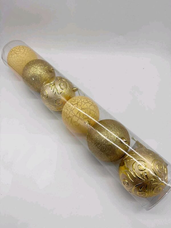 BOMBKI 10CM GOLD (XMAX-3772-1) (X5_OPAKOWANIE) (X30_KARTON)