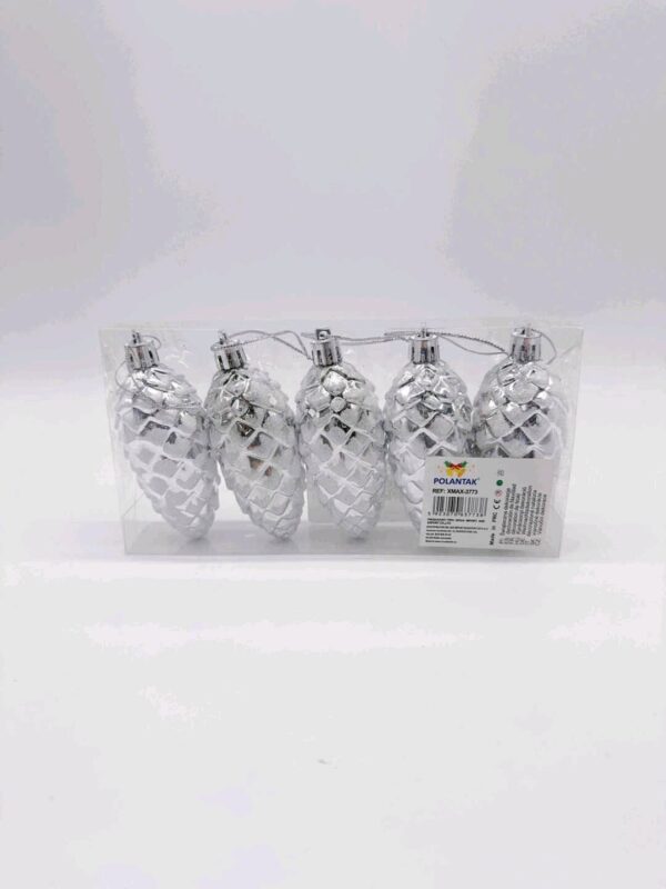 8CM OZDOBY SILVER (XMAX-3773-3) (X10_OPAKOWANIE) (X50_KARTON)