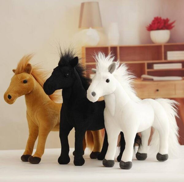 HORSE BLACK 45CM W-00455, 45CM2F& (W-0045) (1_OPAKOWANIE) (42_KARTON)