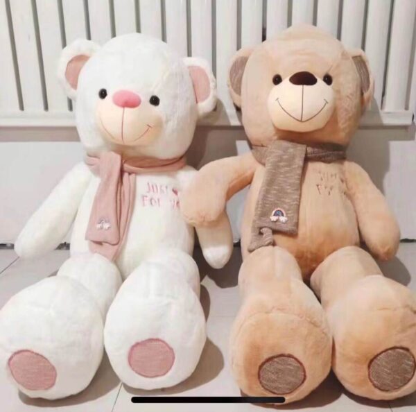 SCARF BEAR WHITE 80CM W-0098E)1#&80CMAI1 (W-0098) (1_OPAKOWANIE) (10_KARTON)